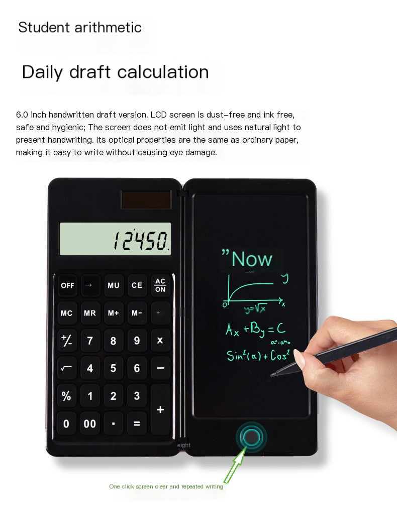 Creative Solar-Powered Student Calculator Notebook