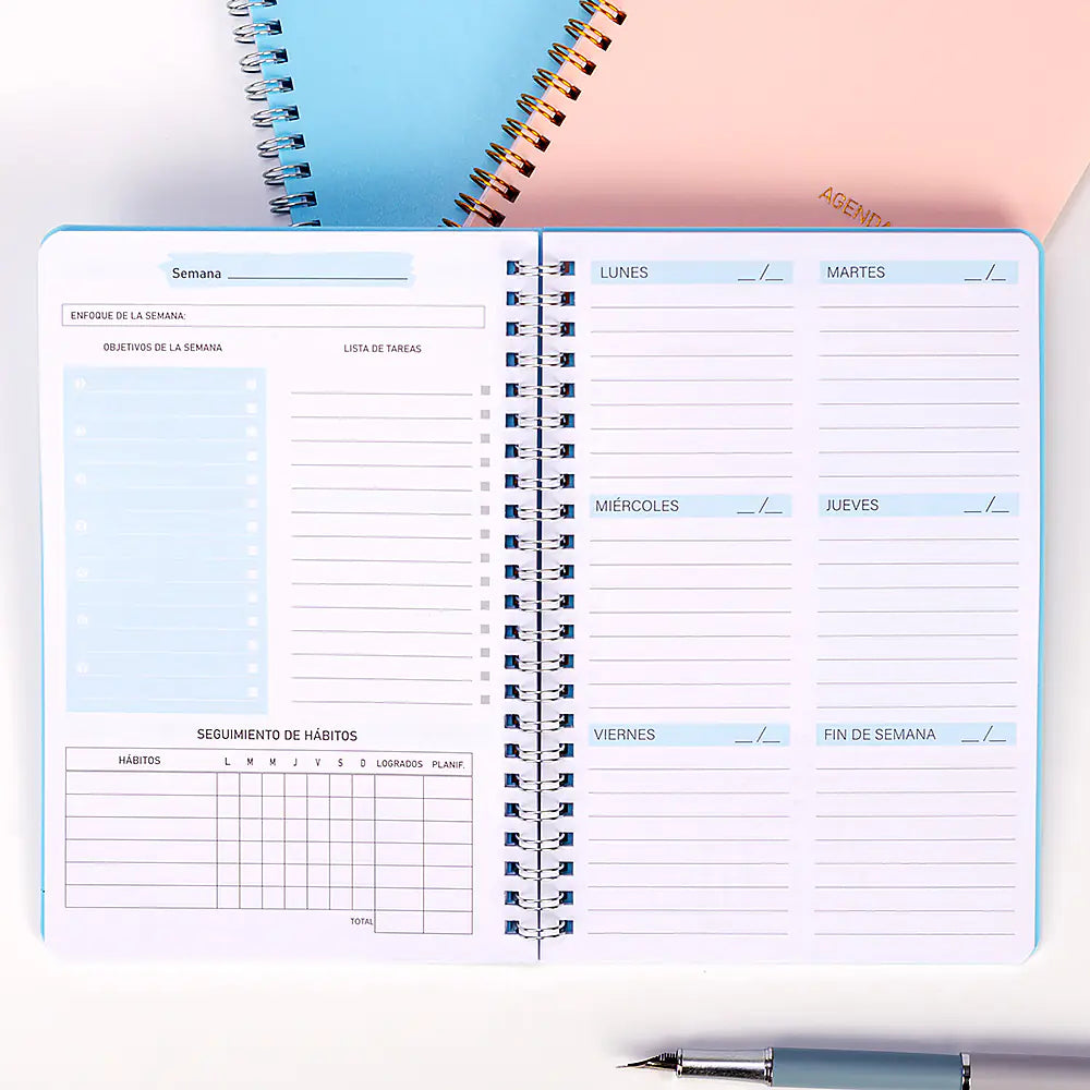 A5 Coil Notebook for Goal and Habit Planning