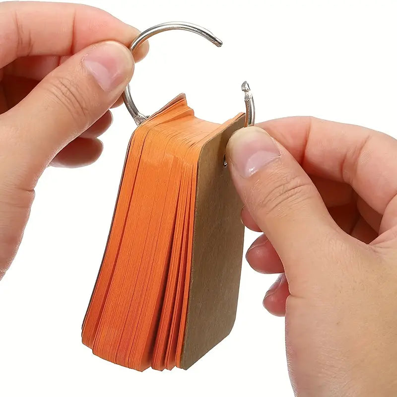 Portable Loose-leaf Notepad with Ring Binder (50 Sheets)