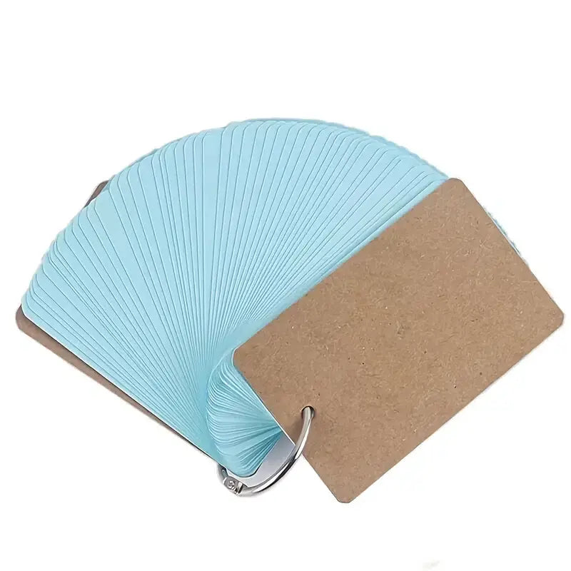 Portable Loose-leaf Notepad with Ring Binder (50 Sheets)