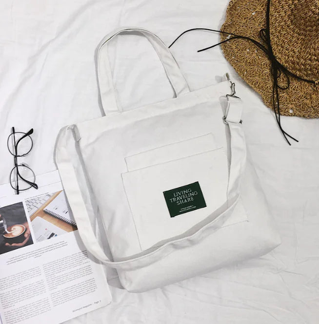 Casual Student Shoulder Bag, Simple Crossbody