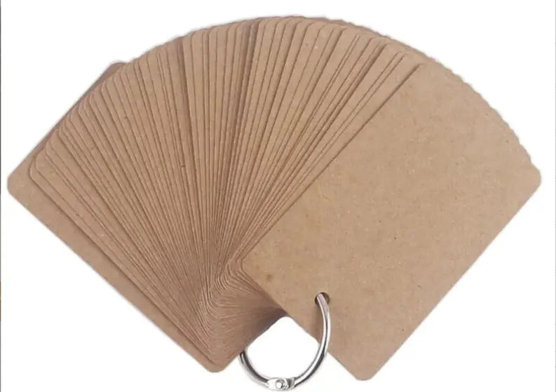 Portable Loose-leaf Notepad with Ring Binder (50 Sheets)