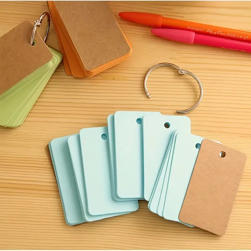 Portable Loose-leaf Notepad with Ring Binder (50 Sheets)